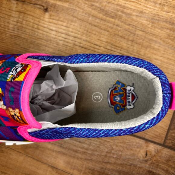 Ground Up Canvas Slip-on Colorful Paw Patrol Sneakers Size 3 Shoes - Picture 5 of 13
